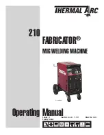 Preview for 1 page of Thermal Arc FABRICATOR 210 Operating Manual