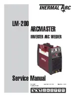 Thermal Arc LM-200 ARCMASTER Service Manual preview