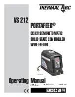 Preview for 1 page of Thermal Arc PORTAFEED VS 212 Operating Manual