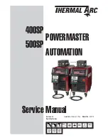 Preview for 1 page of Thermal Arc POWERMASTER 400SP Service Manual