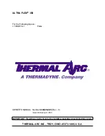 Thermal Arc ULTRA FLEX 350 Owner'S Manual preview