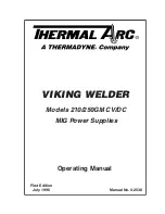 Thermal Arc Viking 210GM Operating Manual preview