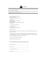 Preview for 3 page of Thermal Dynamics 101 CUTMASTER Operating Manual