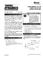 Thermal Dynamics 1Torch SL100 Hand Torch Installation And Operation Instructions Manual preview