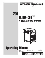 Preview for 1 page of Thermal Dynamics 200 ULTRA-CUT Operating Manual