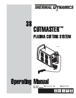 Preview for 1 page of Thermal Dynamics 38 Cutmaster Operating Manual