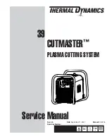 Thermal Dynamics CUTMASTER 39 Service Manual preview