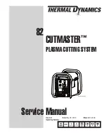 Предварительный просмотр 1 страницы Thermal Dynamics Cutmaster 82 Service Manual