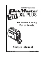 Thermal Dynamics PakMaster 50 XL Plus Service Manual preview