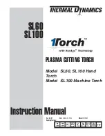 Thermal Dynamics SL100 HAND TORCH Instruction Manual preview