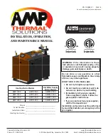 Preview for 1 page of Thermal Solutions AMP 1000 Installation, Operation And Maintenance Manual