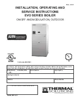 Preview for 1 page of Thermal Solutions EVO-1000 Installation, Operating And Service Instructions