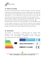 Предварительный просмотр 14 страницы Thermal Technology WABO NTA 100L User And Maintenance Instructions