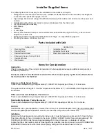 Preview for 4 page of Thermal Zone 12A45YIMI Installation And Maintenance Manual