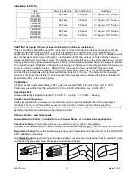 Preview for 5 page of Thermal Zone 12A45YIMI Installation And Maintenance Manual