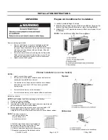 Preview for 6 page of Thermal Zone WAC6115R Installation And Operation Manual