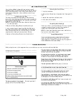 Preview for 11 page of Thermal Zone WAC6115R Installation And Operation Manual