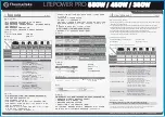 Preview for 1 page of Thermaltake LITEPOWER PRO 550W User Manual