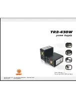 Preview for 1 page of Thermaltake TR2-430W User Manual