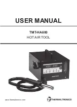 Thermaltronics TMT-HA600 Series User Manual preview