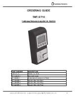 Предварительный просмотр 12 страницы Thermaltronics TMT-ST10 User Manual