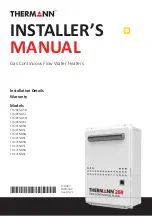 Thermann TH17ENB5L Installer Manual preview