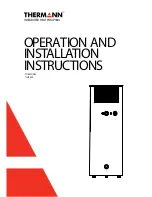 Preview for 1 page of Thermann TIHP 300 Operation And Installation Instructions Manual