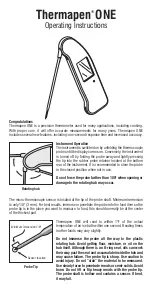 Thermapen ONE Operating Instructions preview