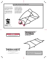 Preview for 1 page of Thermarest FOOTPRINT Instructions