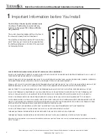 Preview for 2 page of Thermasol MicroTouch Control Installation & Operation Manual