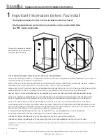 Предварительный просмотр 2 страницы Thermasol Signature Series Installation Manual