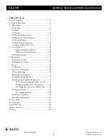 Preview for 2 page of thermastor Quest 335 Installation, Operation And Maintenance Instructions