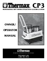 Thermax CP3 Owner'S/Operator'S Manual preview