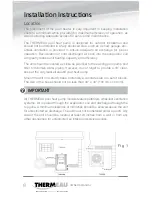 Preview for 8 page of THERMEAU TH-150 Owner'S Manual