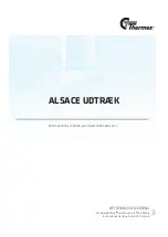 Preview for 1 page of THERMEx ALSACE UDTRAEK Instruction Manual