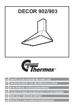 Предварительный просмотр 1 страницы THERMEx Decor 902 Instruction On Mounting And Use Manual