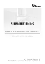 THERMEx FJERNBETJENING Instruction Manual preview