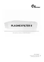 THERMEx PLASMEXFILTER II Instructions Manual предпросмотр