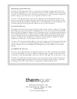 Preview for 6 page of Thermique LHGTW-24 Owner'S Manual