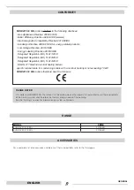 Preview for 2 page of thermital 20105840 Installation And Maintenance Manual