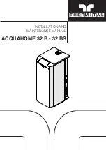 thermital 20109806 Installation And Maintenance Manual предпросмотр