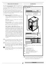 Предварительный просмотр 5 страницы thermital 20132486 Installation And Maintenance Manual