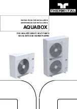 thermital AQUABOX 12 ME Instructions For Installation Manual preview