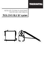 thermital TSOL CN 150/1 S BLU 30 Installer, Technical Assistance Centre And User Manual preview