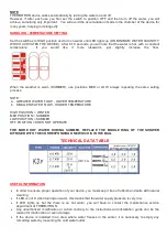 Предварительный просмотр 2 страницы Thermitron K3P Prisma Installation And Use Instructions