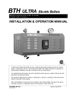 Preview for 1 page of THERMO 2000 BTH ULTRA 10 Installation & Operation Manual