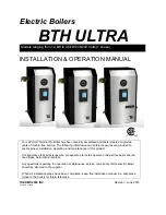 Preview for 1 page of THERMO 2000 BTH ULTRA Installation & Operation Manual