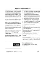 Preview for 18 page of THERMO 2000 MINI Ultra 12 Installation & Operating Manual