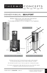Thermo Concepts BEAUFORT Owner'S Manual preview