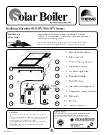 Preview for 1 page of Thermo Dynamics Solar Boiler Installation Manual